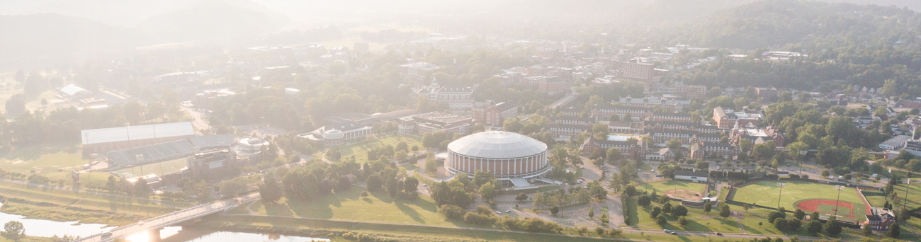 Aerial Photo of Ohio University's 雅典 Campus looking northeast